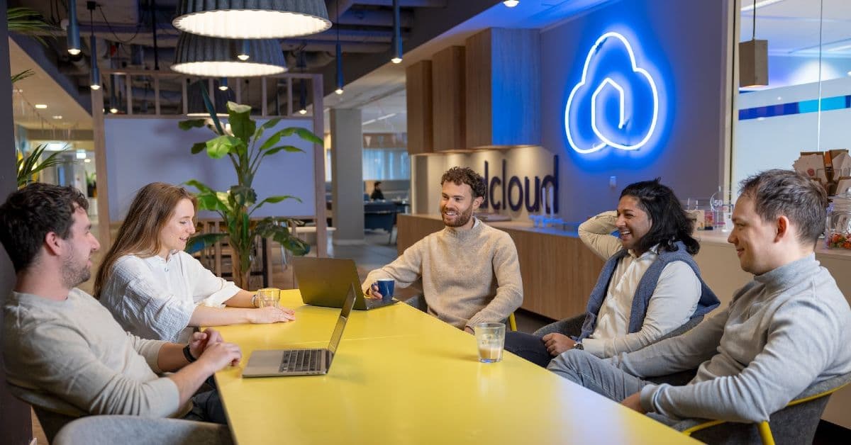 The Lox team at the Sendcloud office in Eindhoven after the acquisition